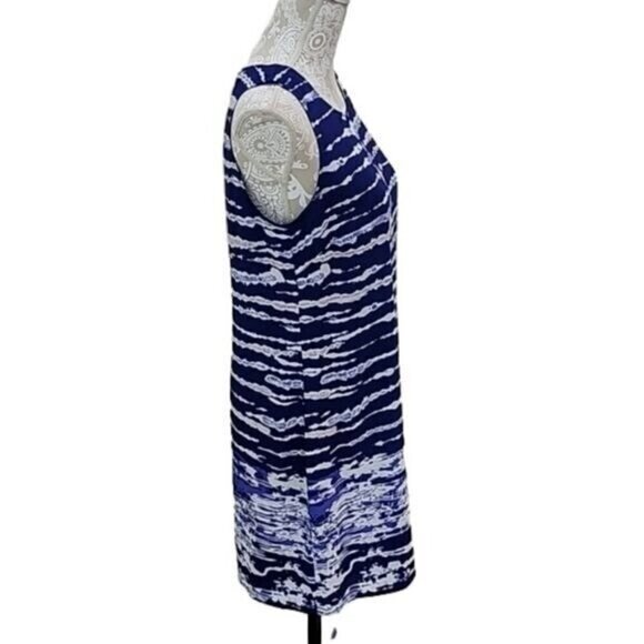 Saint Tropez West dress Mini sheath lined sleeveless vacation womens 6 - Picture 2 of 6